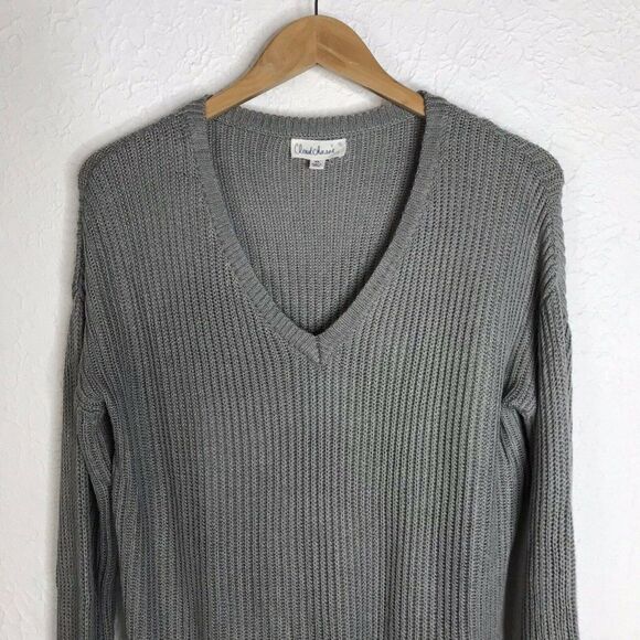 Cloud Chaser Women's Pullover V-Neck Knit Sweater Sz XLarge - Picture 3 of 12